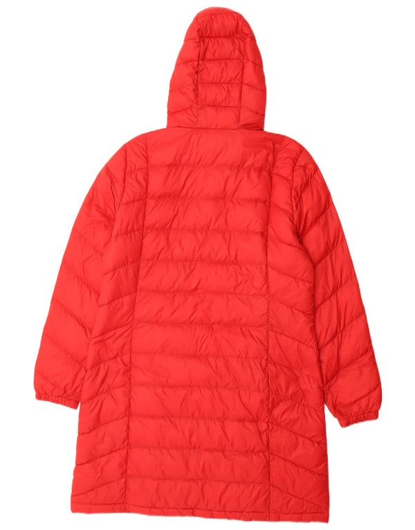 Tommy Hilfiger Womens Hooded Padded Coat UK 16 Large Red Nylon