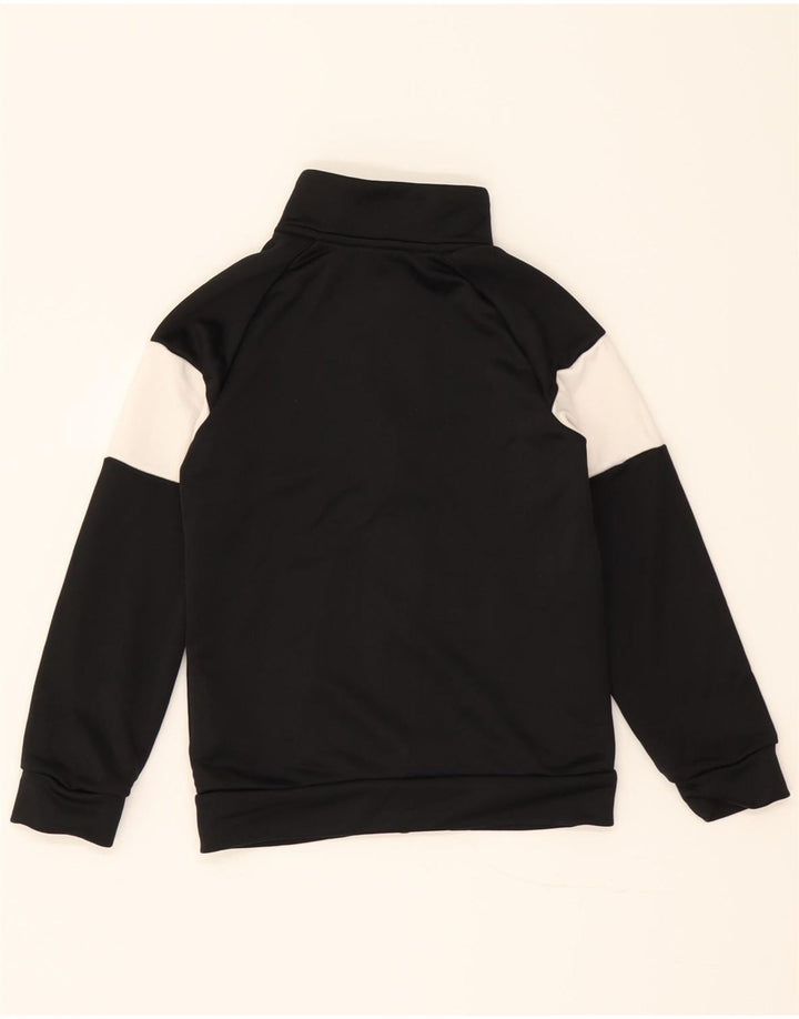 ADIDAS Boys Graphic Tracksuit Top Jacket 7-8 Years Black Colourblock Vintage Adidas and Second-Hand Adidas from Messina Hembry 