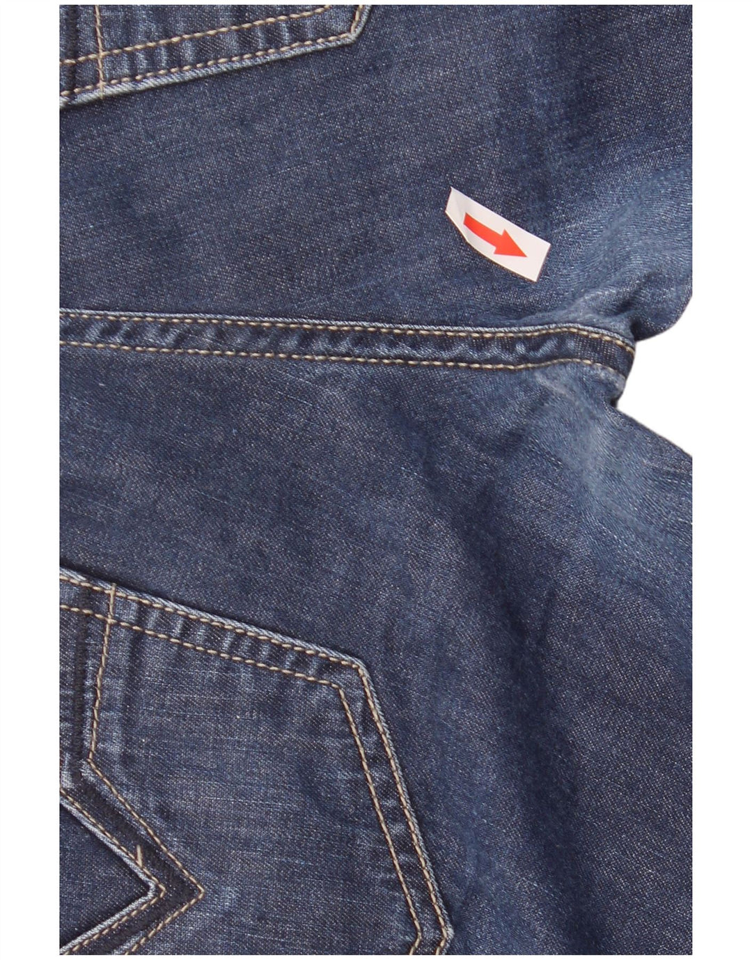 Diesel Herren Larkee Straight Regular Jeansshorts W30 Mittelmarineblau