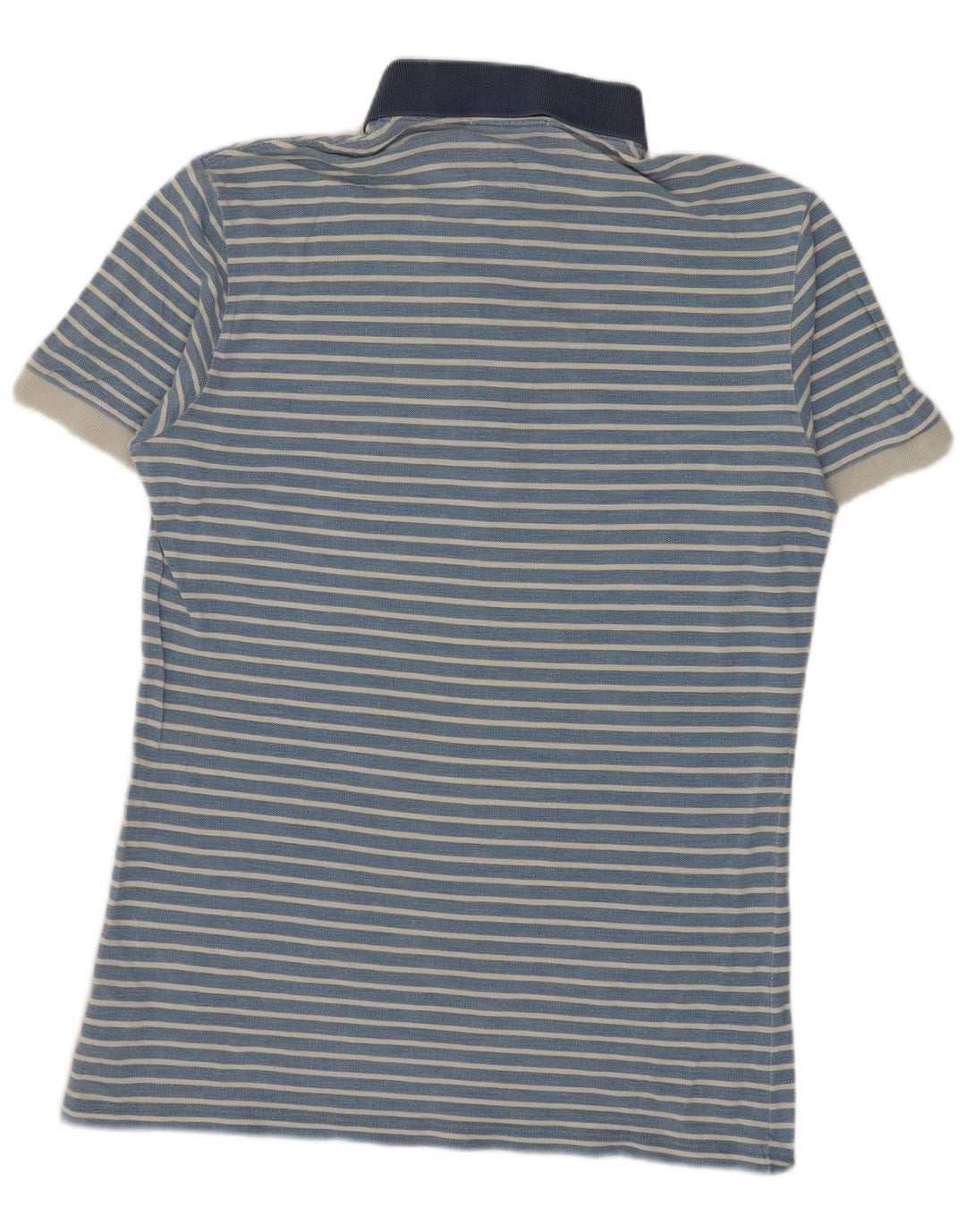 Fred Perry Herren-Poloshirt aus mittelblauer, gestreifter Baumwolle