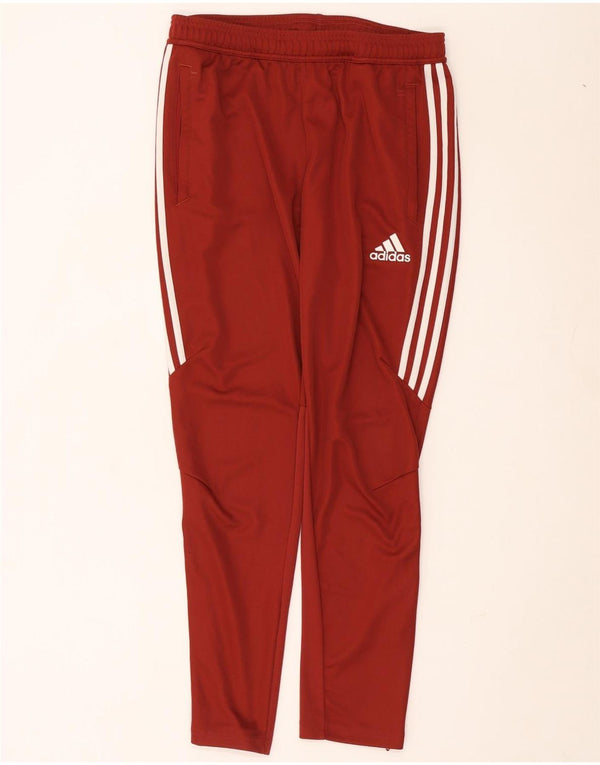 Adidas Mens Climacool Tracksuit Trousers Large Burgundy Polyester