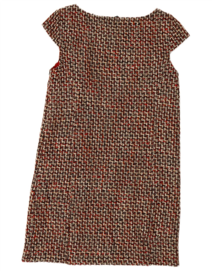 Benetton Damen-Etuikleid, Gr. 44, groß, mehrfarbig, kariert, Acryl