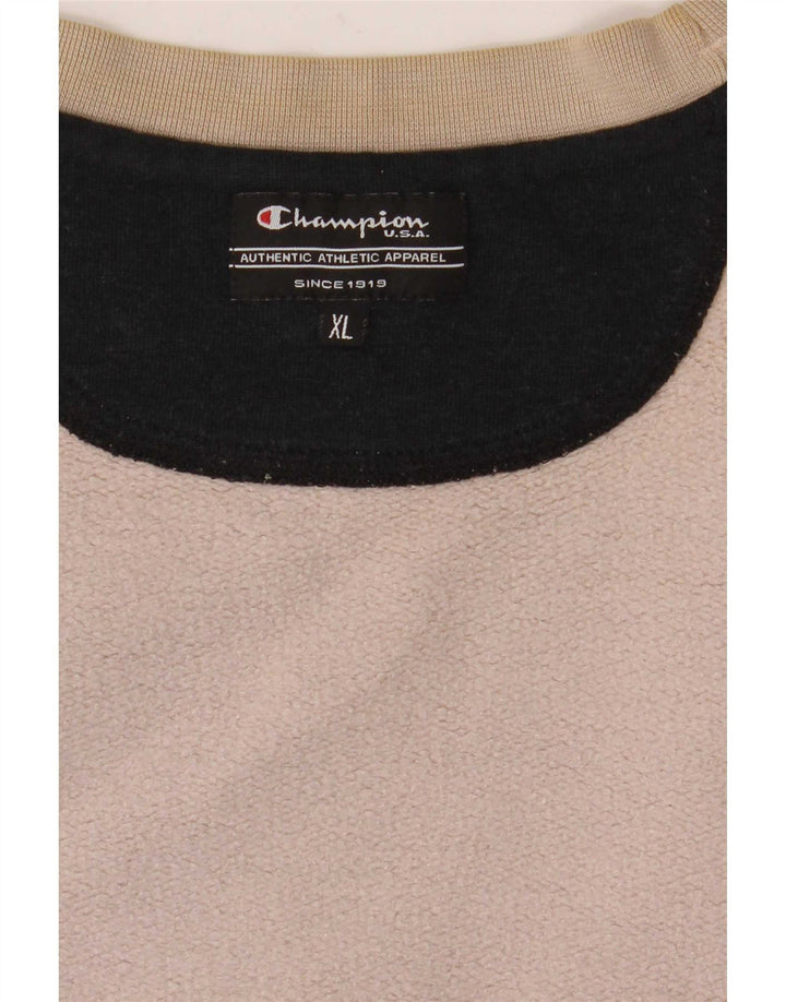 Champion Herren Grafik-Sweatshirt-Pullover XL Beige
