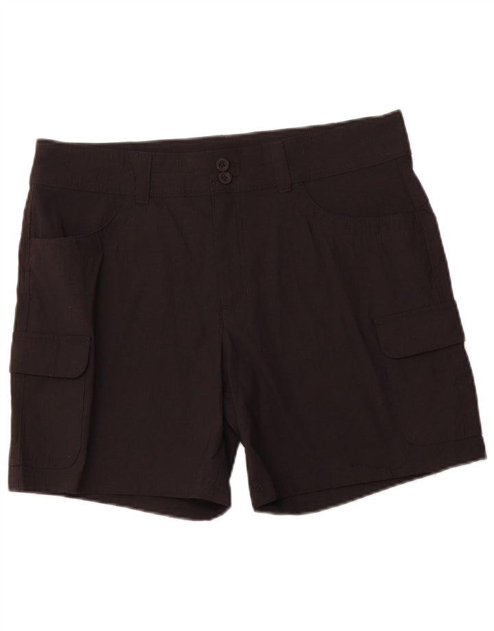 EDDIE BAUER Damen Cargoshorts US 12 Large W34 Schwarz