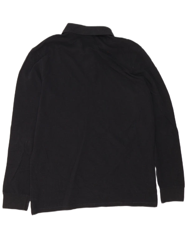 Paul Smith Herren Langarm-Poloshirt Medium Schwarz