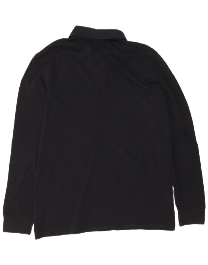 Paul Smith Herren Langarm-Poloshirt Medium Schwarz