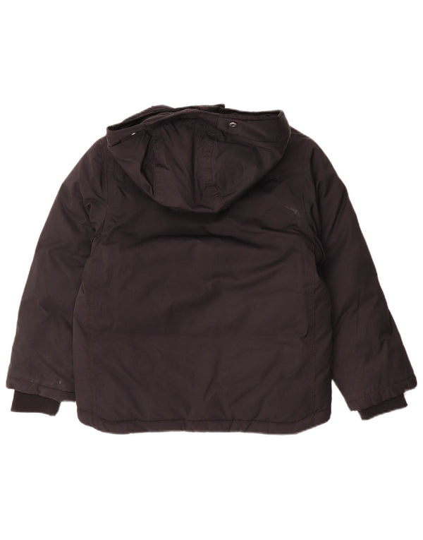 Timberland Jungen wattierte Jacke mit Kapuze, 7–8 Jahre, schwarzes Polyamid