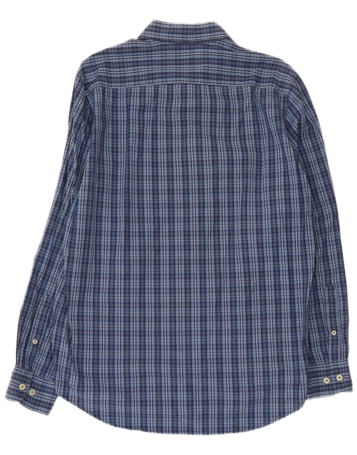 CARRERA Herren-Hemd mit normaler Passform, groß, blau kariert, Baumwolle