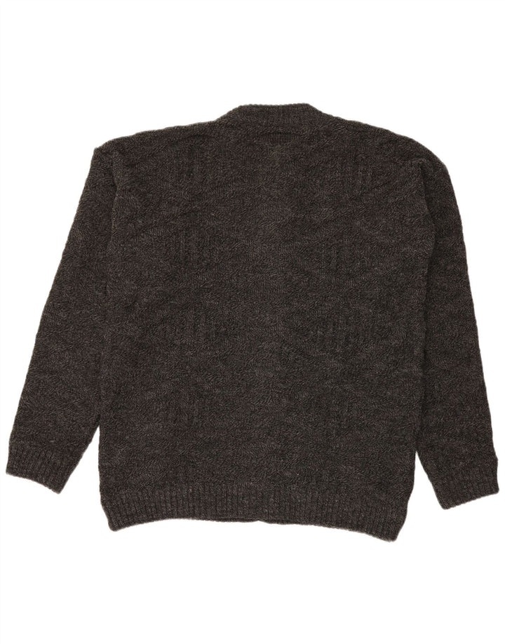 Nanuk Herren Strickjacke 2XL Grau geflecktes Acryl