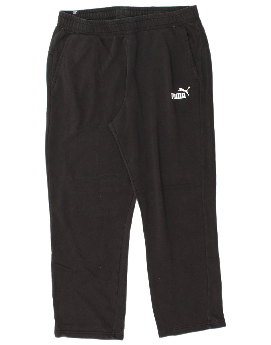 PUMA Mens Tracksuit Trousers XL Black Cotton