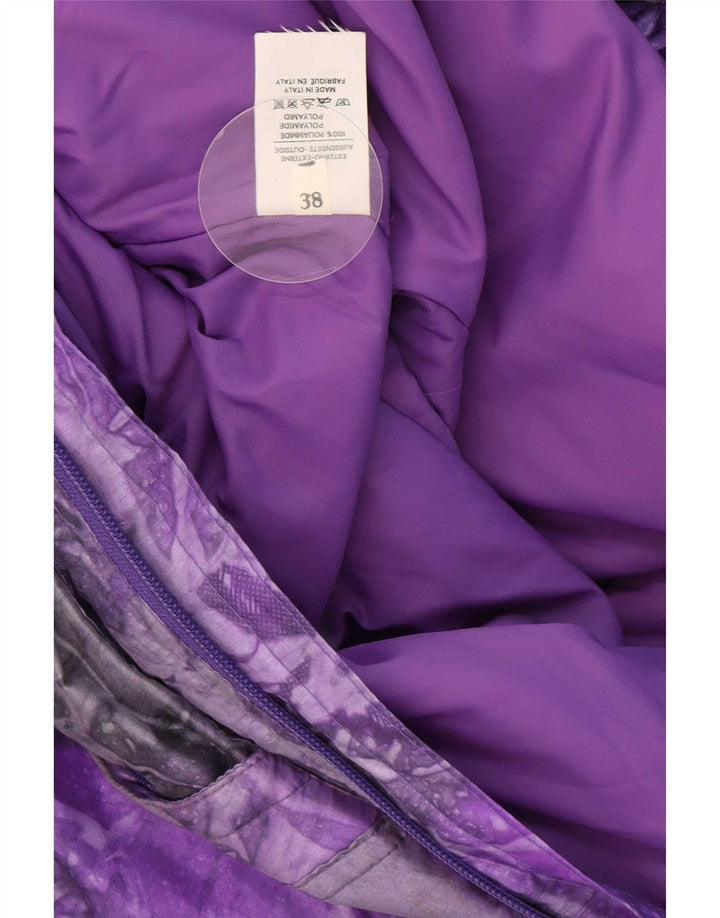 Alasca Damen-Overall mit abstraktem Muster, übergroß, Skioverall, Größe 38, XS, Lila
