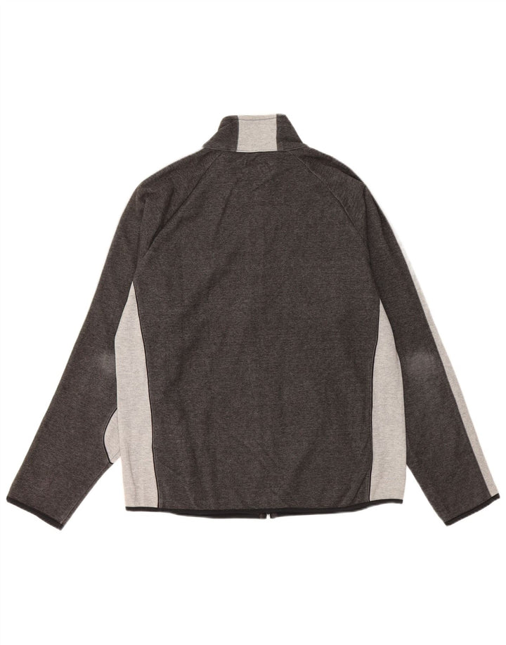 CHAMPION Herren-Trainingsanzug-Top-Jacke, große graue Baumwolle