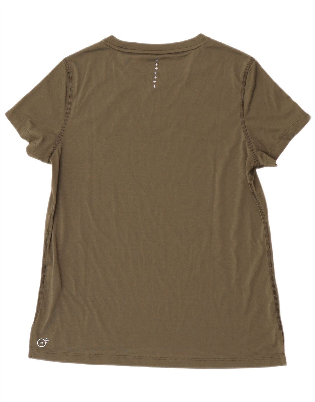 Puma Damen T-Shirt Top UK 12 Medium Khaki Polyester