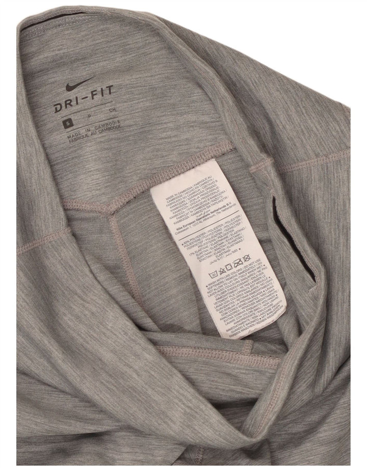 Nike Dri-Fit-Leggings für Damen, UK 8, Größe S, grau geflecktes Polyester