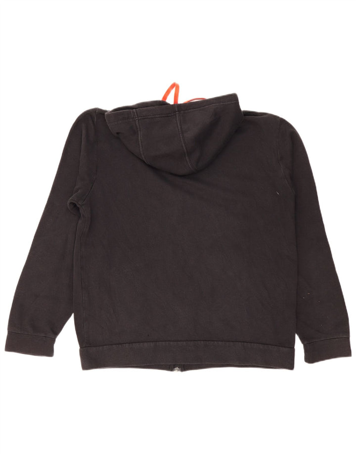 Adidas Herren Kapuzenpullover mit grafischem Reißverschluss, groß, Schwarz