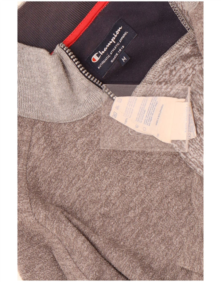 Champion Herren-Trainingsanzugoberjacke aus mittelgrauem Polyester
