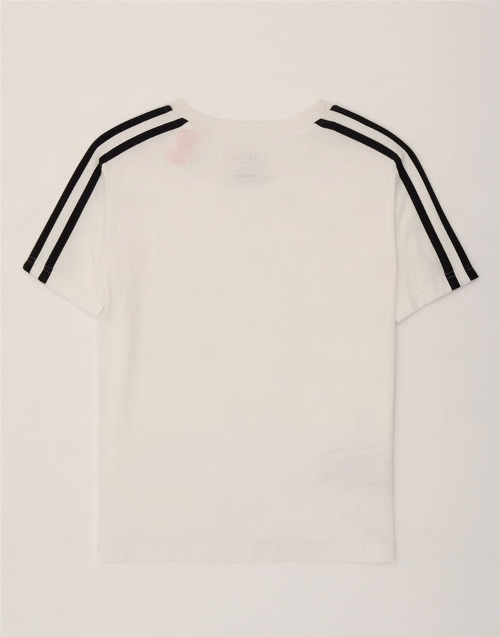 Adidas T-Shirt für Jungen, 7–8 Jahre, weiße Baumwolle