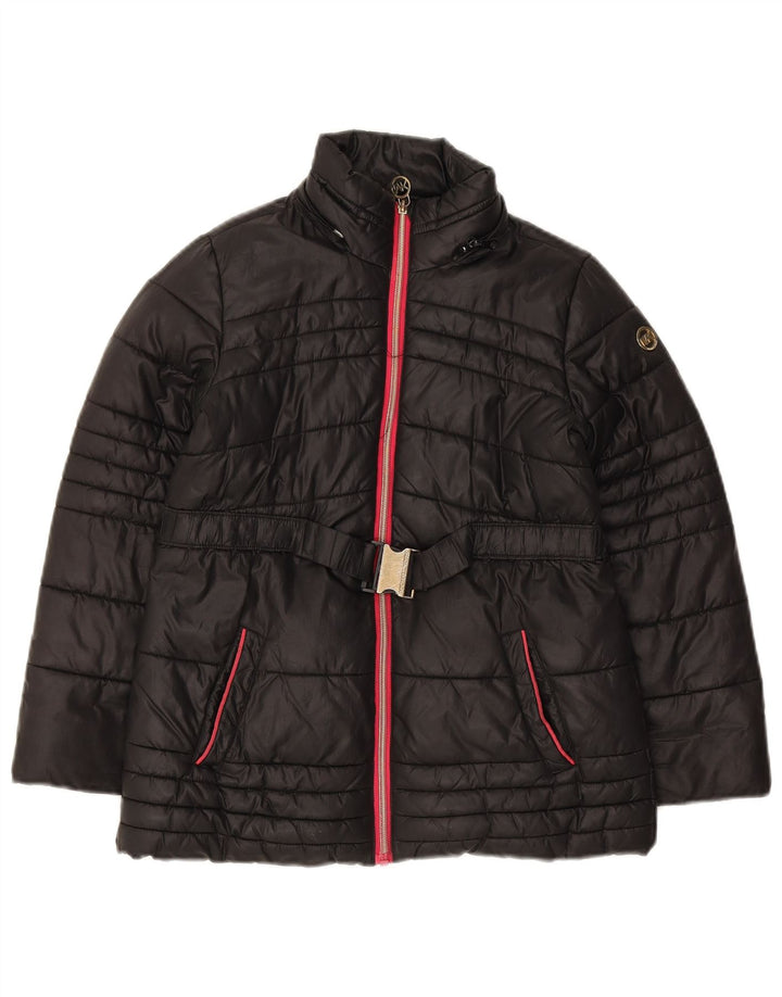 Michael Kors Wattierte Jacke für Mädchen, 5–6 Jahre, schwarzes Polyester