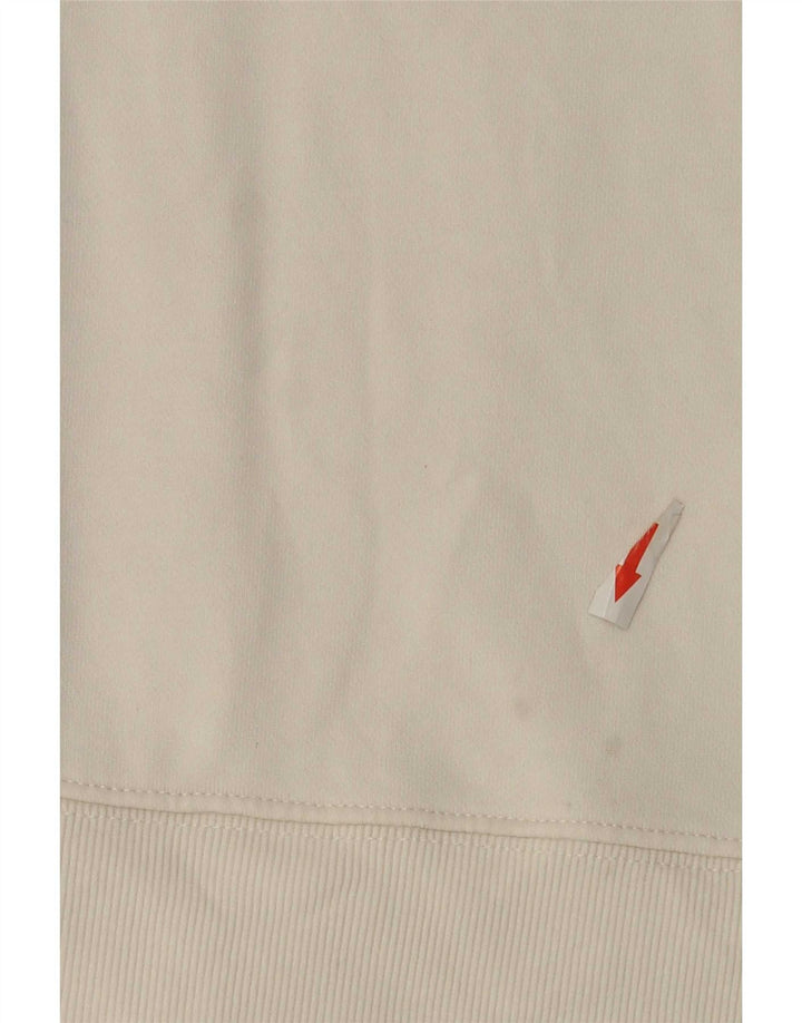 Zara Herren-Sweatshirt mit Grafik, mittelweiße Baumwolle