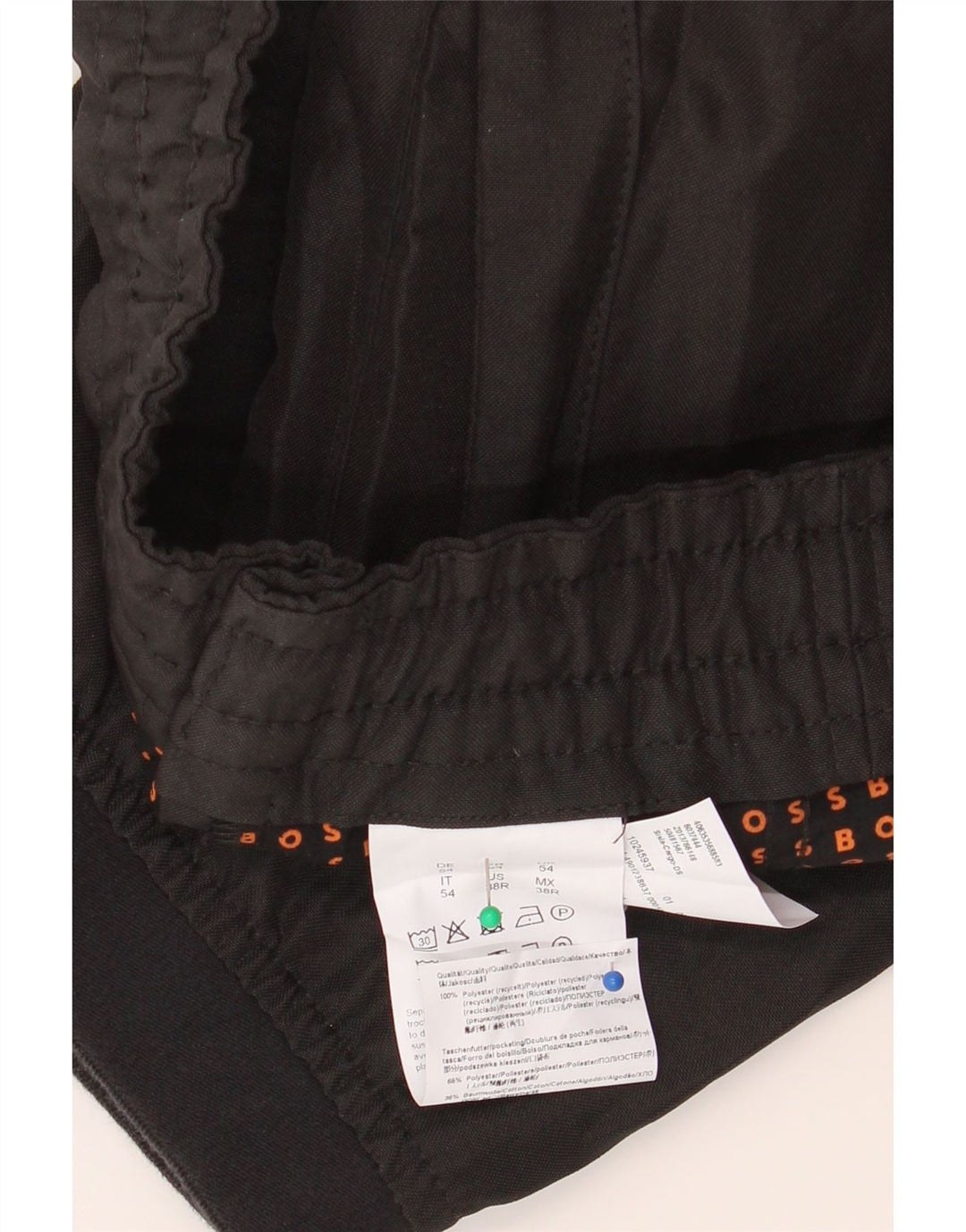 Hugo Boss Herren Jogger Cargohose W34 L30 Schwarz Polyester