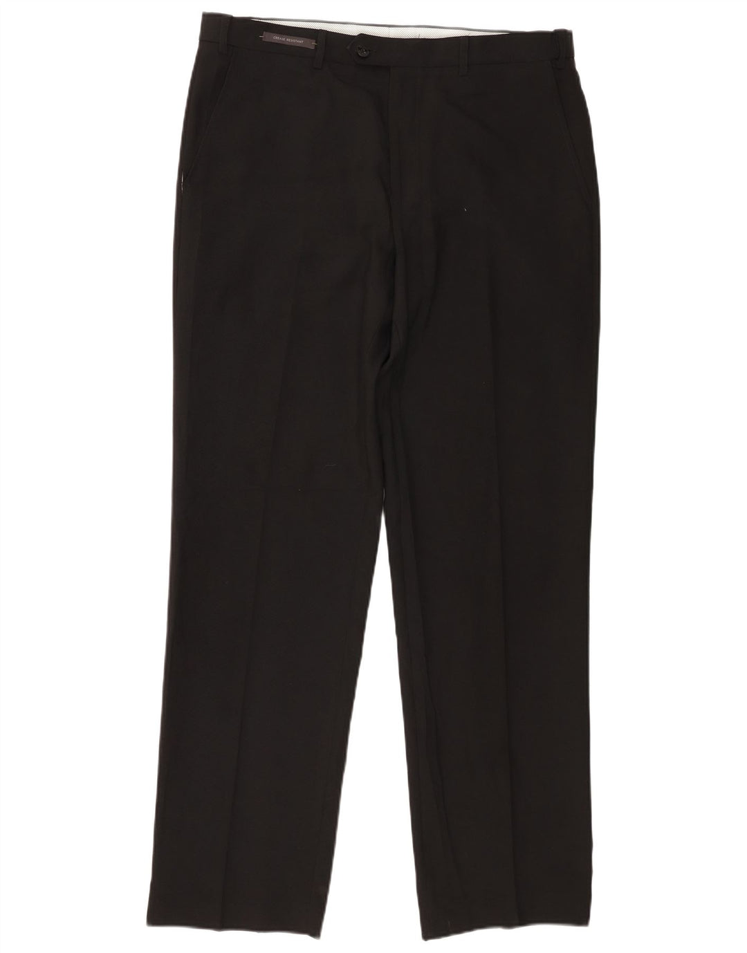 Marks & Spencer Herren-Anzughose in normaler Passform, W36 L31, schwarzes Polyester
