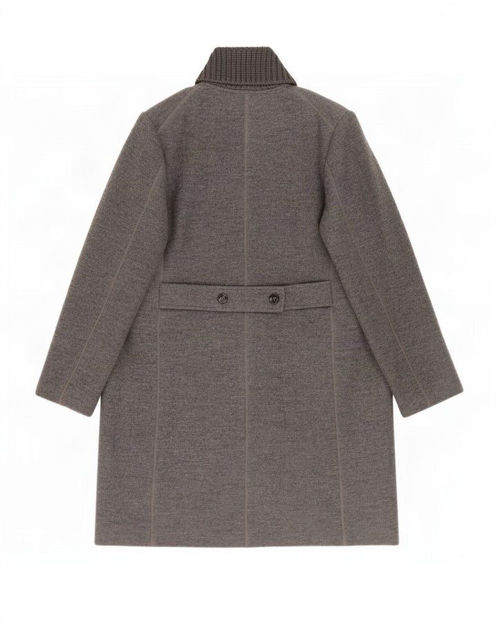 Fay Damenmantel UK 18 XL Graue Schurwolle