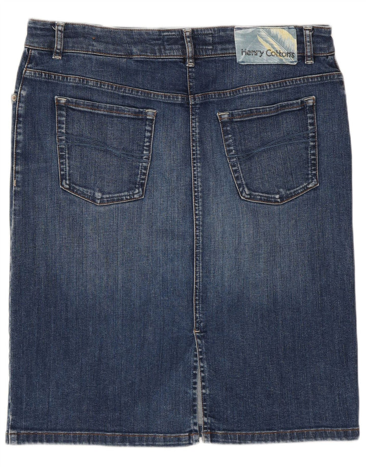 Henry Cottons Damen Jeansrock W32 Große blaue Baumwolle