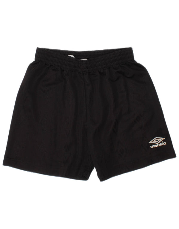 UMBRO Sportshorts für Jungen, 6–7 Jahre, schwarzes Polyester