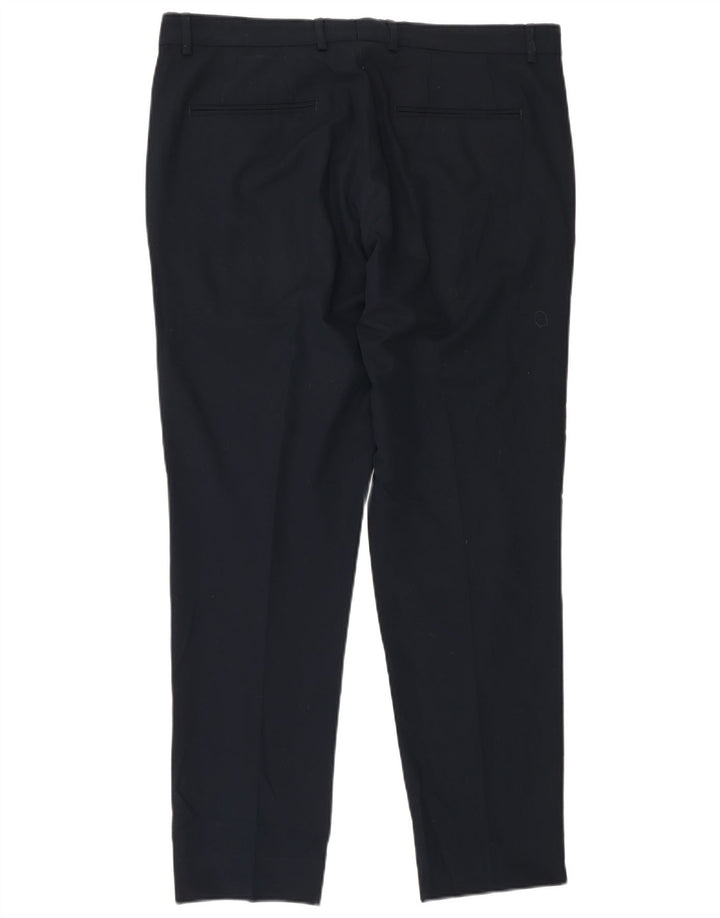 Zara Slim Chino-Hose für Herren, EU 42, Größe L, W32, L29, Marineblau, Polyester