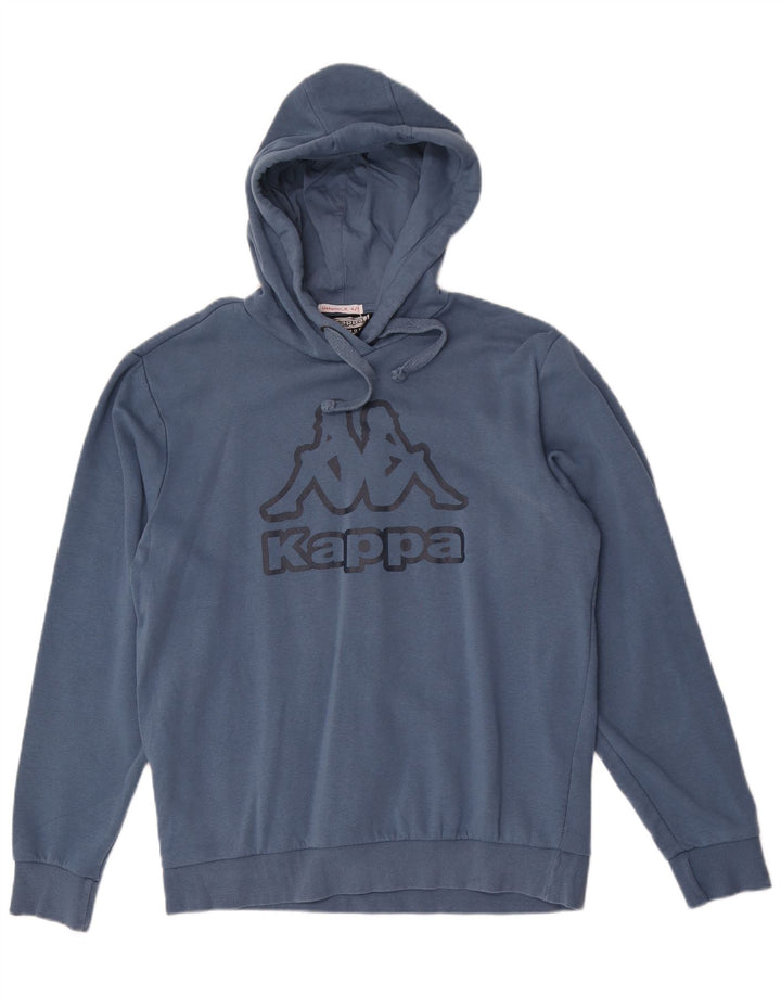 Kappa Herren Graphic Hoodie Pullover Large Marineblau