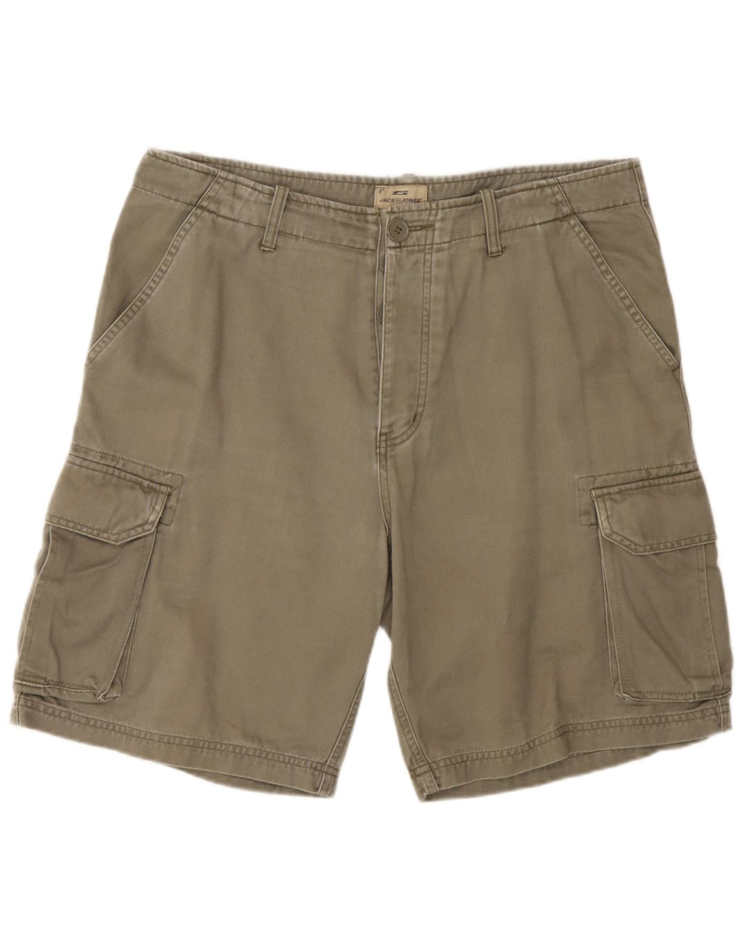 Jack & Jones Herren Cargo-Shorts, Größe L, W34, Khaki, Baumwolle