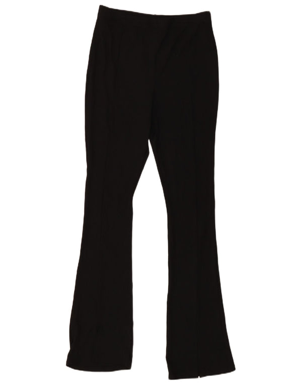 Topshop Damen Flare Freizeithose UK 14 Large W32 L33 Schwarz Polyester
