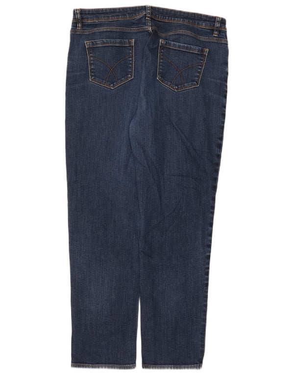 Crew Clothing Damen Slim Jeans UK 16 Large W36 L28 Blaue Baumwolle