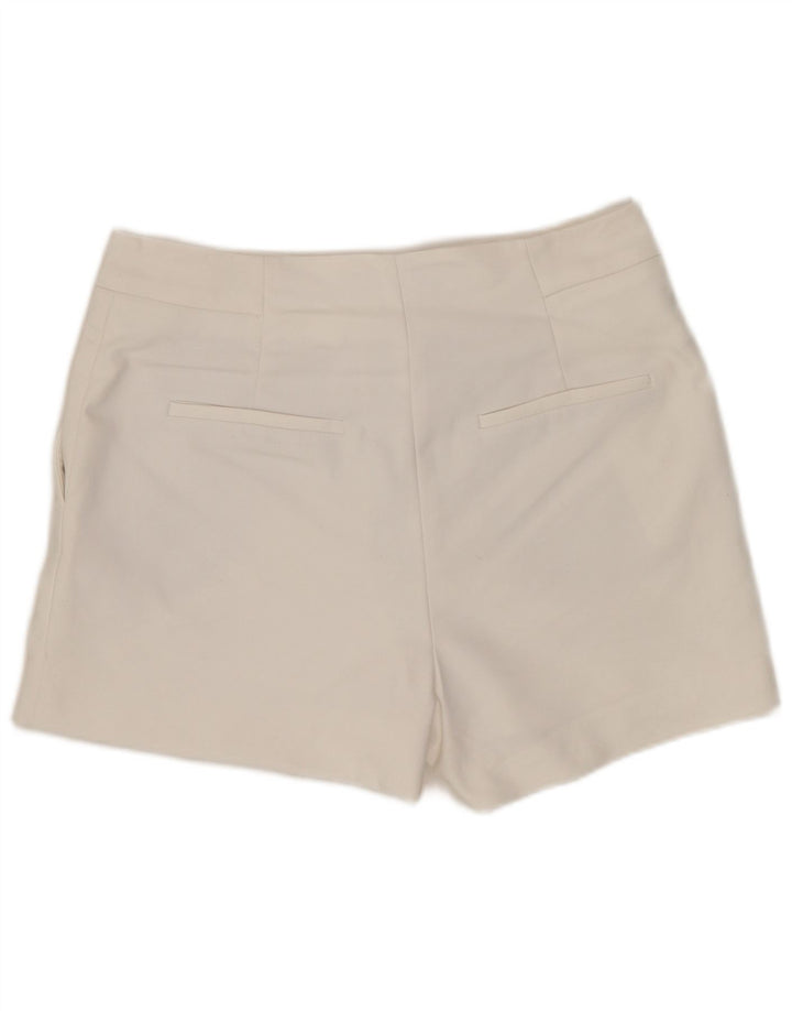 Zara Damen Chinoshorts Medium W28 Weiß