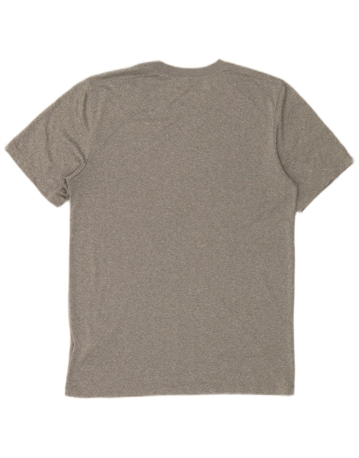 Nike Herren Dri Fit T-Shirt Top Small Grau geflecktes Polyester