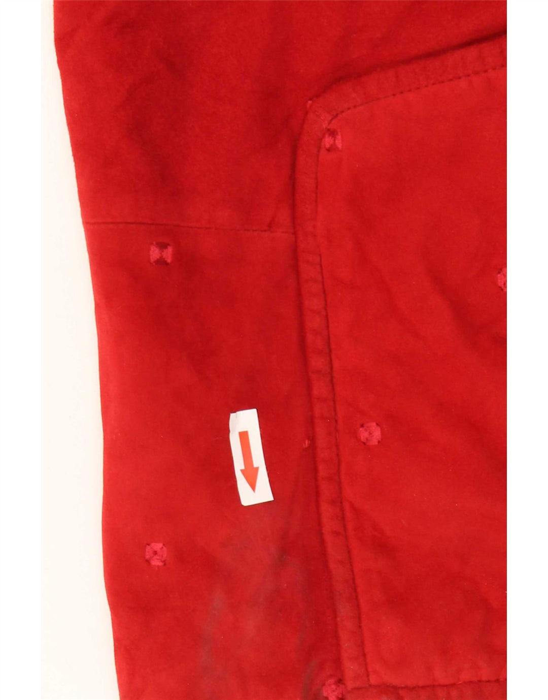 NVSCO Damen Wildlederjacke UK 18 XL Rotes Leder