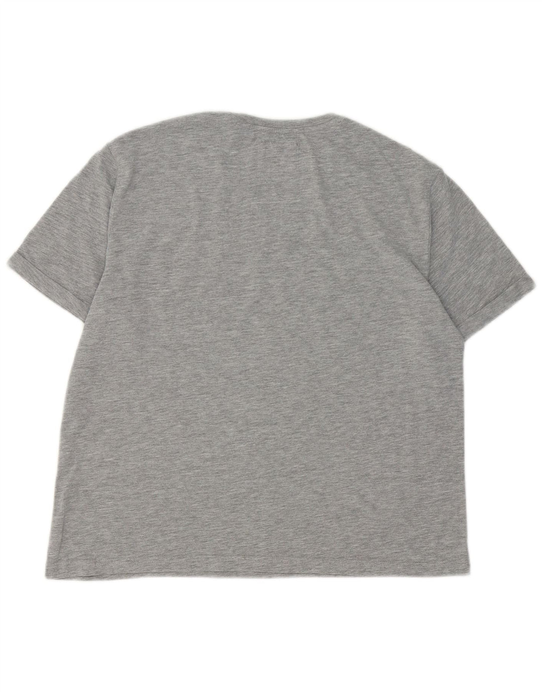Superdry Damen Grafik-T-Shirt-Oberteil UK 12 Mittelgraue Baumwolle