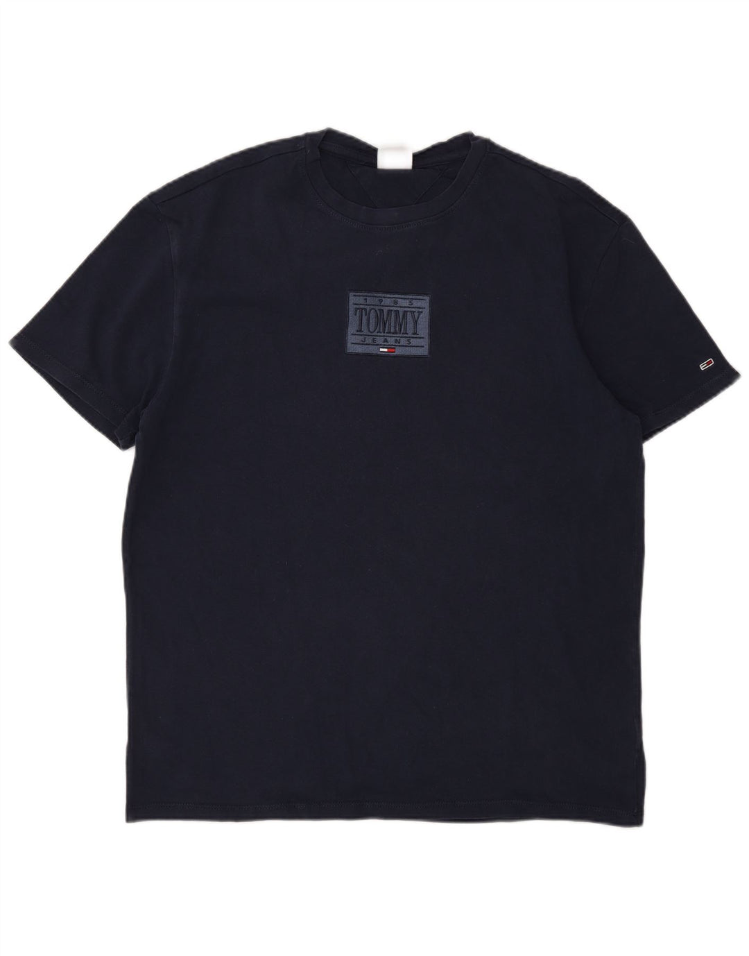 Tommy Hilfiger Herren-T-Shirt mit Grafik, mittelgroß, Marineblau