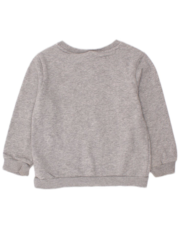 Adidas Jungen Grafik-Sweatshirt-Pullover, 2–3 Jahre, grau gefleckte Baumwolle