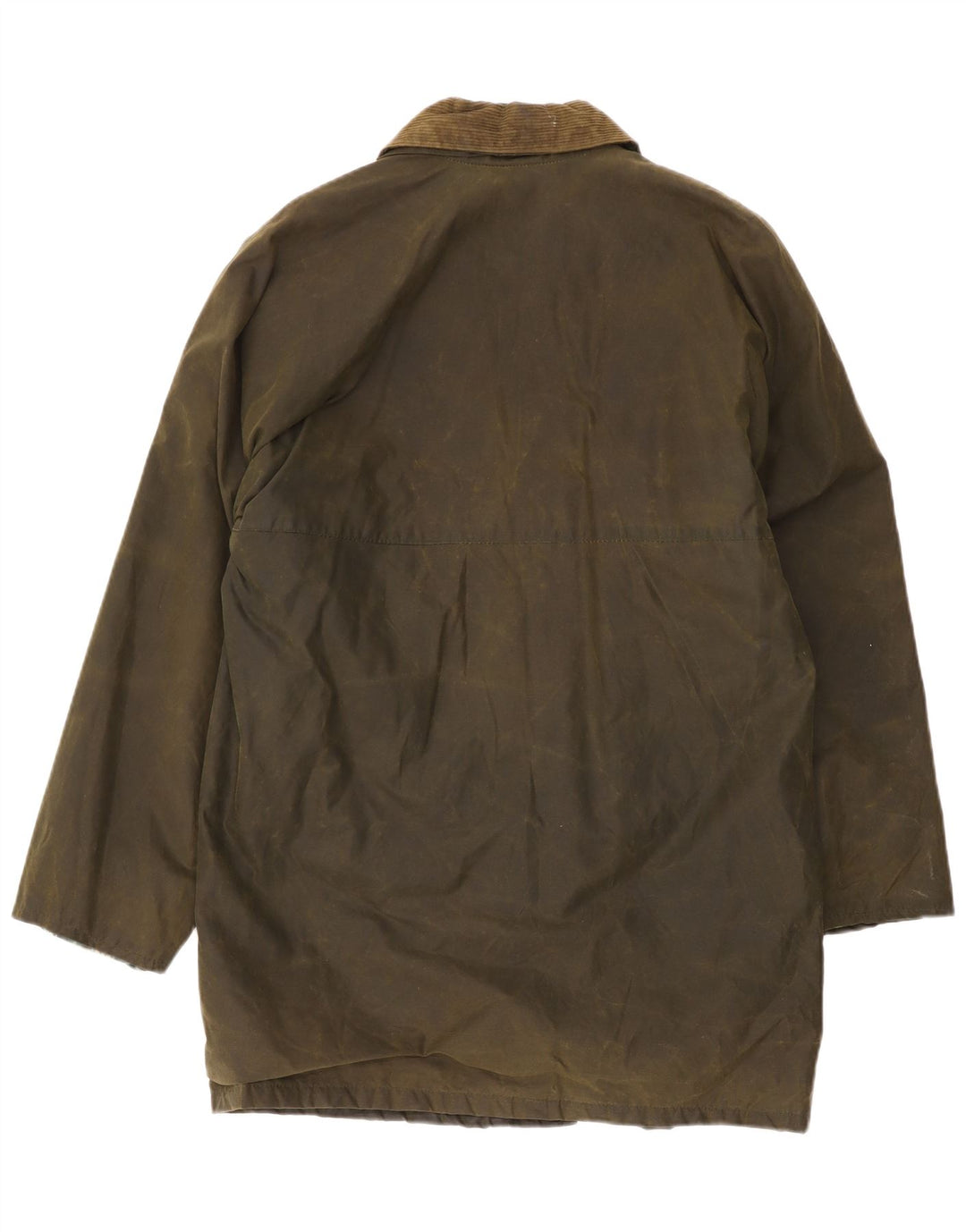 Vintage Herrenmantel aus gewachster Baumwolle UK 38 Medium Khaki