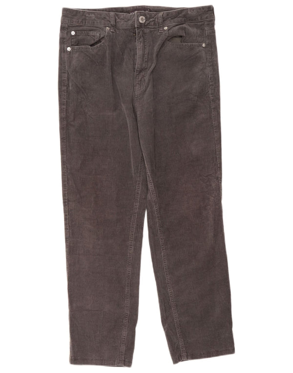 Marks & Spencer Damen Crop Cordhose UK 16 Large W34 L24 Grau