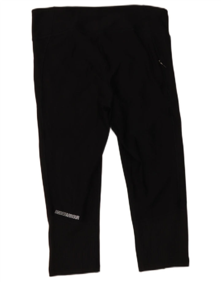 Under Armour Damen Capri-Leggings UK 14 Large Schwarz