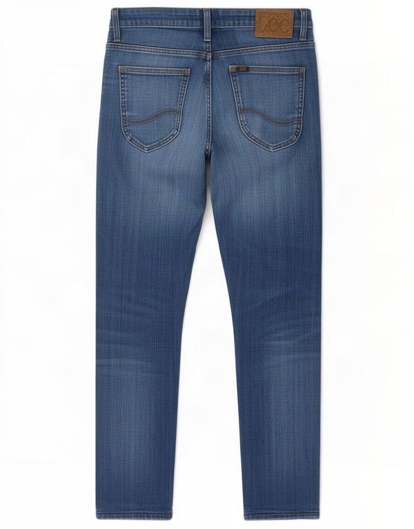 Lee Damen Malone Slim Jeans W30 L26 Blaue Baumwolle