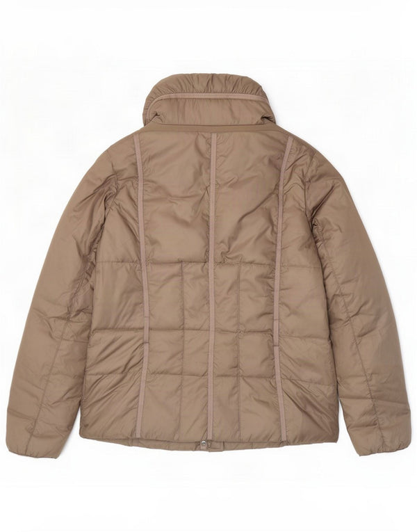 Geox Damen Respira Wattierte Jacke UK 12 Medium Khaki Polyester