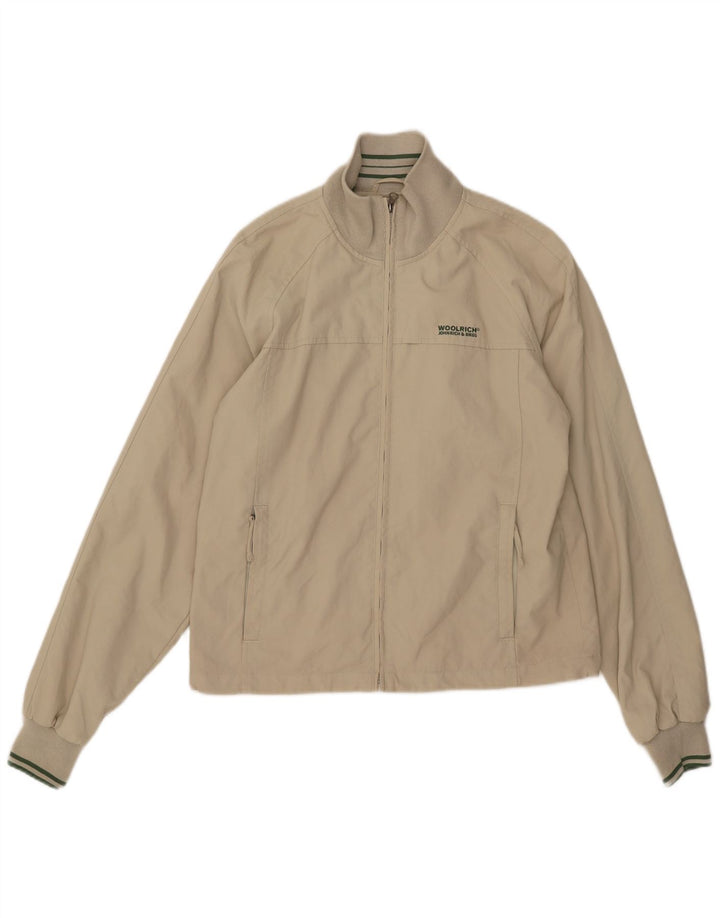 Woolrich Herren Bomberjacke UK 38 Medium Beige Nylon