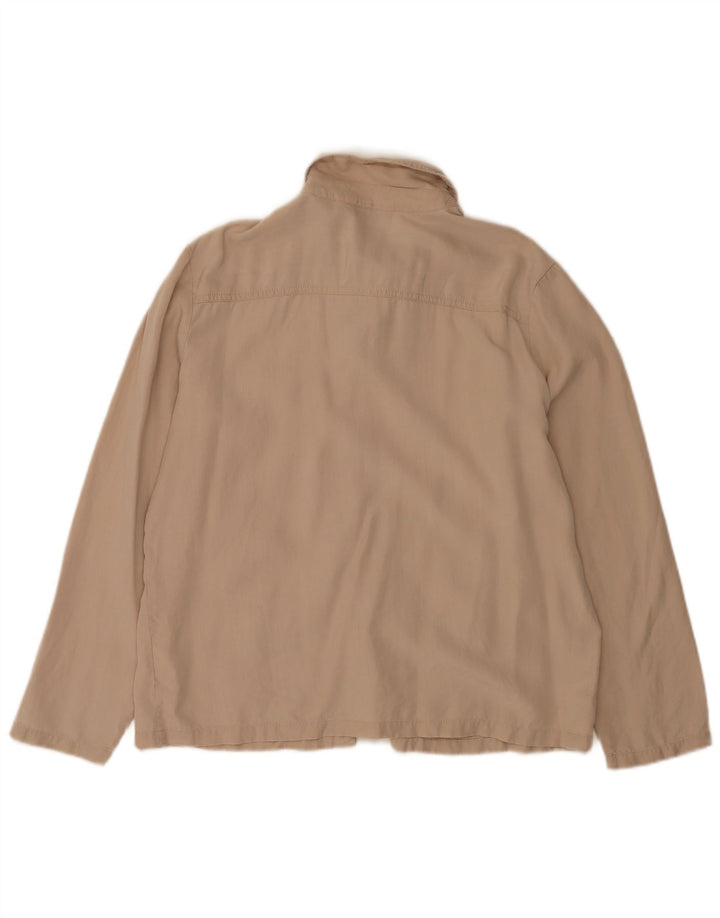 Marks & Spencer Damenhemd UK 16 Large Beige Lyocell