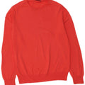 Zara Herren-Pullover mit Rundhalsausschnitt, mittelrote Baumwolle