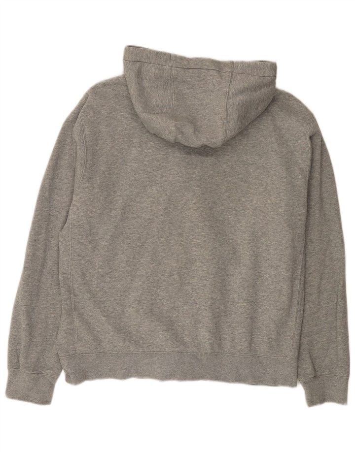 Nike Herren-Kapuzenpullover mit Reißverschluss, mittelgrau gefleckte Baumwolle
