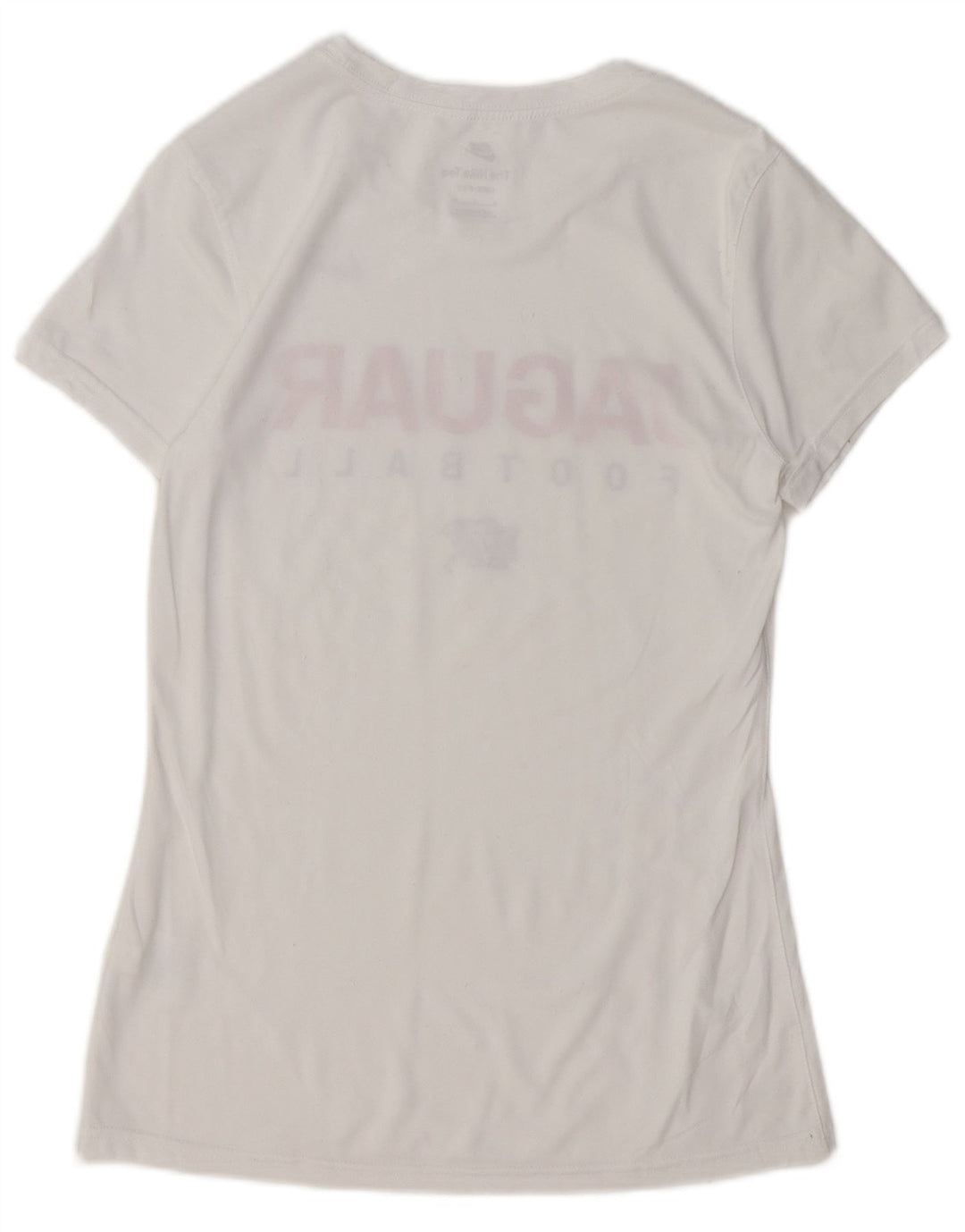 NIKE Damen Dri Fit Graphic T-Shirt Top UK 10 Small Weiß Polyester
