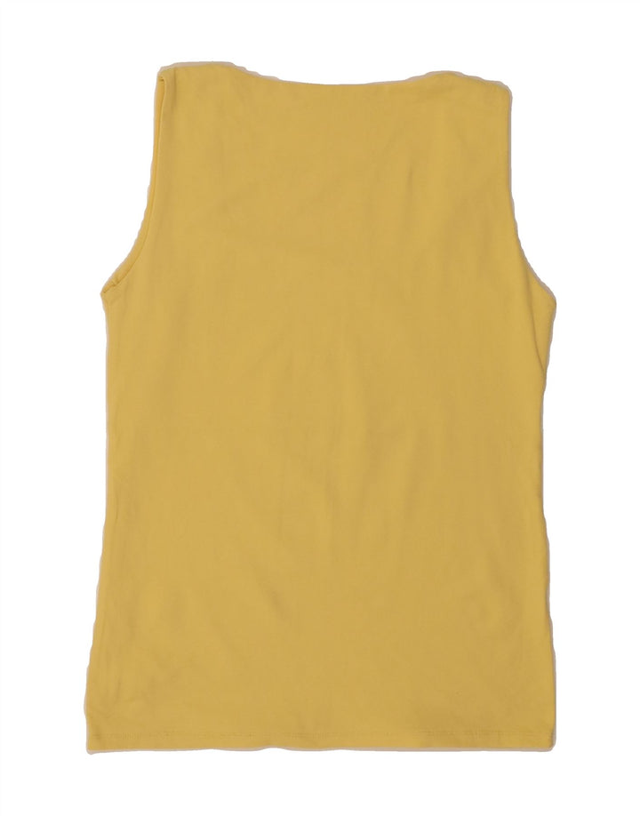 ZARA Womens Vest Top UK 14 Large Yellow Vintage Zara and Second-Hand Zara from Messina Hembry 